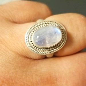 Moonstone ring.